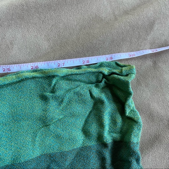 NWOT Green Silk Scarf - Picture 6 of 6
